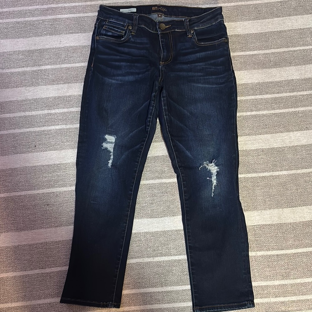 Kut Distressed Blue Jeans